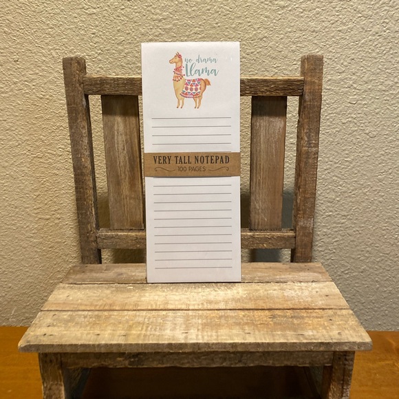 Llama Notepad, No Drama Llama Notepad, Llama Themed Notepad, Llamas - Picture 2 of 9
